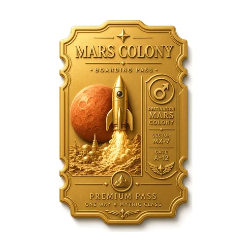 Mars Colony Ticket